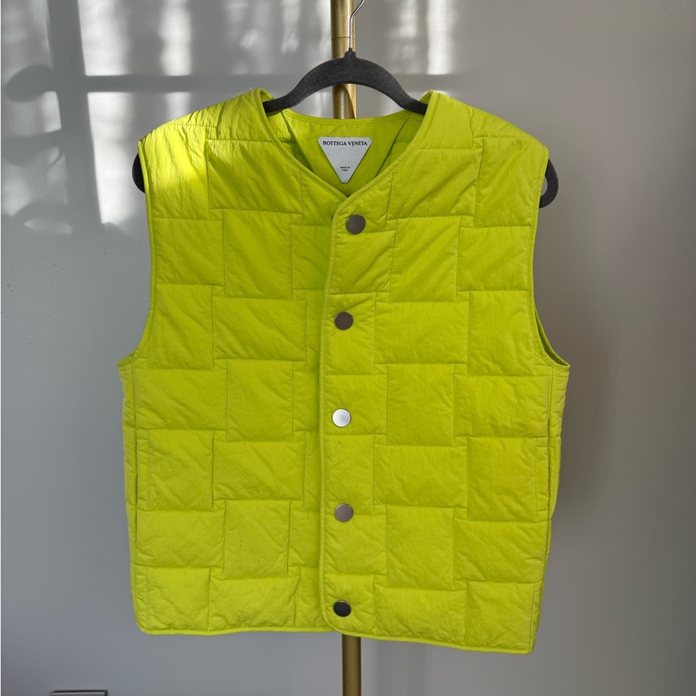 Bottega Veneta Lime Green Gilet Vest - Size Men's XS